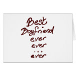 Best boyfriend ever greeting card