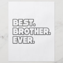 Best Brother Ever Personalized Flyer