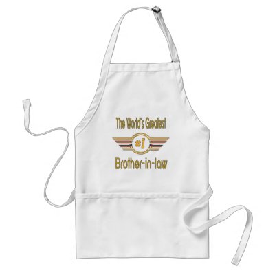 Best Brother-in-law Gifts Aprons by DesignsOutOfMind