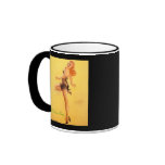 BEST COFFEE MUGS - PIN UP GAL - HAPPY HOLIDAYS
