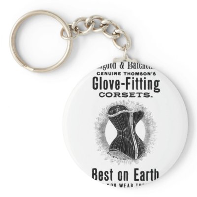 Best Corsets On Earth! Keychain by spyderfyngers