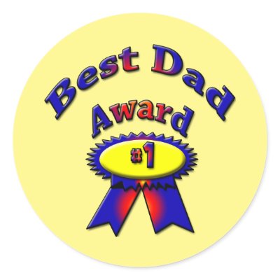 Best Dad Award - Choose background colour Sticker by samack