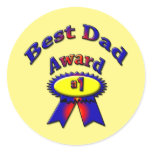 Best Dad Award stickers