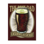 Best Dad Deserves A Stout Postcard