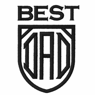 Best Dad Embroidered Shirt by mvdesigns