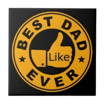 Best Dad Ever Ceramic Tiles