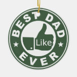 Best Dad Ever Christmas Tree Ornaments