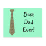 Best Dad Ever Dark Polka Dot Fake Tie