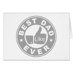 Best Dad Ever - Grey Greeting Card