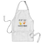 Best Dad Hands Down Gift Apron