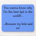 best dad in the world mouse mats