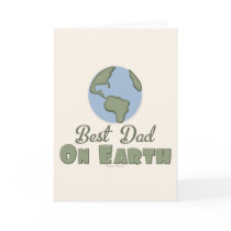 Best Dad On Earth Greeting Card