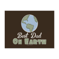 Best Dad On Earth Postcard
