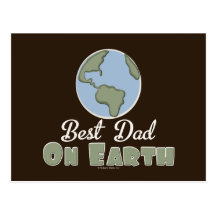 Best Dad On Earth Postcard