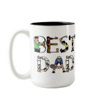 Best Dad Sports Fun Text mugs