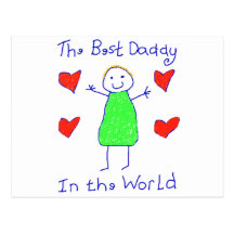 Best Daddy In The World Post Cards