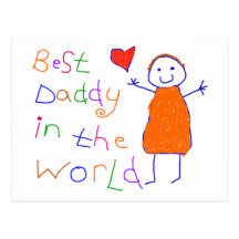 Best Daddy in World Postcards
