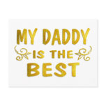Best Daddy Postcard