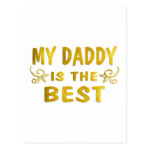 Best Daddy Postcard