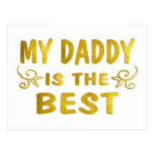 Best Daddy Postcard