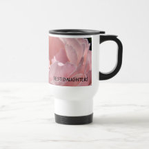 BEST DAUGHTER Coffee Mug Gift Pink Rose Birthday