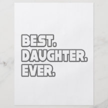 Best Daughter Ever Custom Flyer