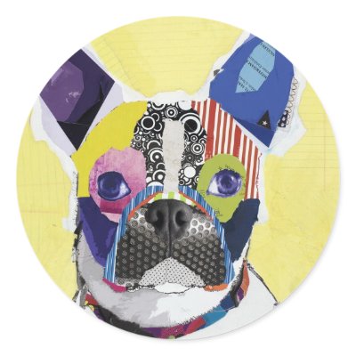 best dog best love round sticker by KINGNOW