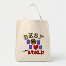 Best Dog Dad in the World Tote Bag