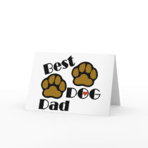 Best Dog Dad Merchandise Greeting Card