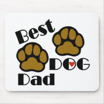 Best Dog Dad Merchandise Mouse Mats