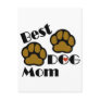 Best Dog Mum Card and Post Card with Dog Paws