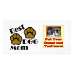 Best Dog Mum Dog Lover Gifts Customized Photo Card