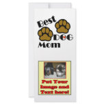 Best Dog Mum Dog Lover Gifts Personalised Rack Card