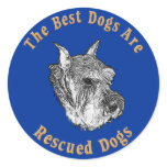 Best Dogs Are Rescued Standard Schnauzer) Sticker