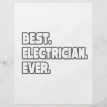 Best Electrician Ever Custom Flyer