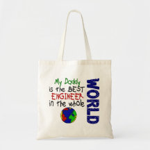 Best Engineer In World 2 (Daddy) Tote Bags