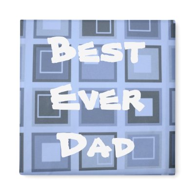 Best Ever Dad Refrigerator Magnets by KatAnnette
