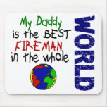 Best Fireman In World 2 (Daddy) Mouse Mat