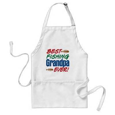Best Fishing Grandpa Ever! Aprons by HolidayObsessions