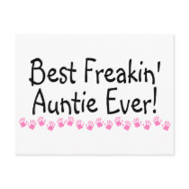 Best Freakin Auntie Ever Post Cards