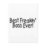 Best Freakin Boss Ever postcards