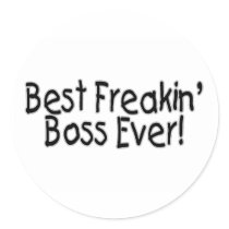Best Freakin Boss Ever Sticker