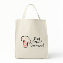 Best Freakin Chef Ever Canvas Bags