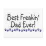 Best Freakin Dad Ever Postcard