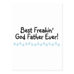 Best Freakin God Father Ever Postcards