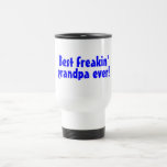 Best Freakin Grandpa Ever Blue Coffee Mug