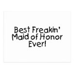 Best Freakin Maid of Honour Ever Wedding Post Card