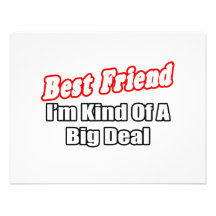 Best Friend...Big Deal Custom Announcement