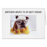 "BEST FRIEND" BIRTHDAY ADVICE cards