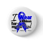 Best Friend - Colon Cancer Ribbon Pinback Button